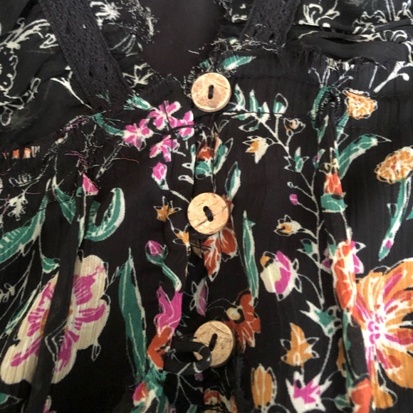 Free People Cassis Printed Chiffon Dress - Picture 12 of 13